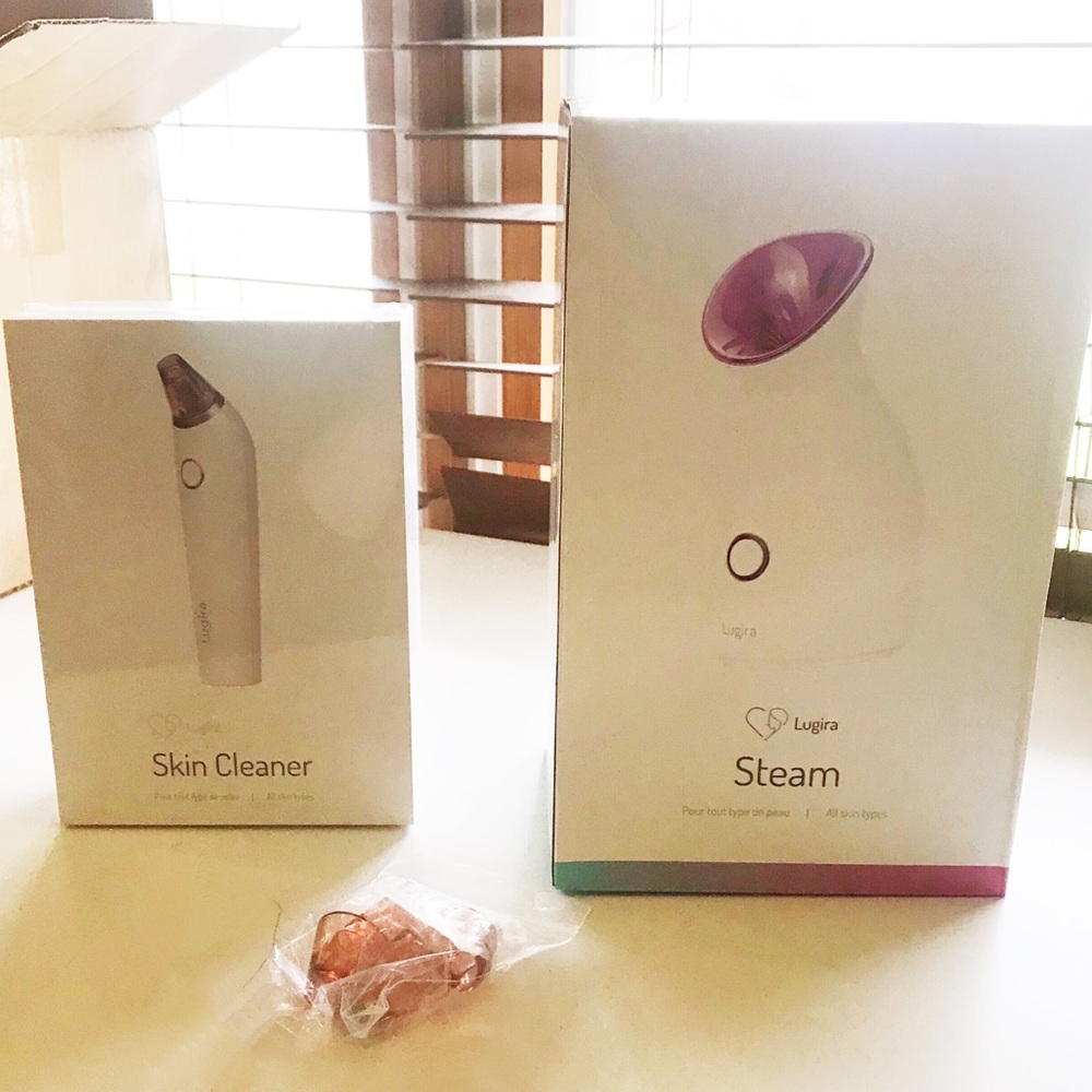 Lugira Skin Cleaner and Steamer Bundle